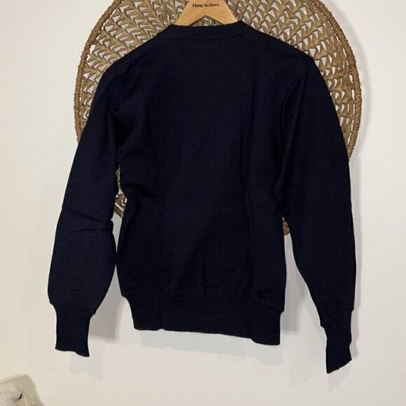 1940s Vintage O’Shea Wool Varsity Sweater – Navy & Gold – Size 40  Small/Medium) - Picture 6 of 9